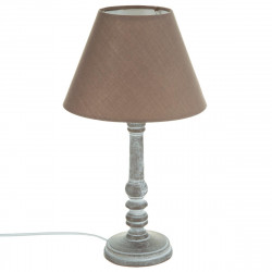 Lampe en bois taupe H36
