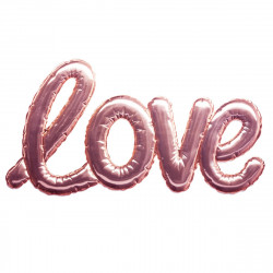 Sticker ballon LOVE ROSE