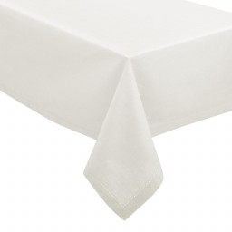 Nappe chambray blanc 140x240 cm