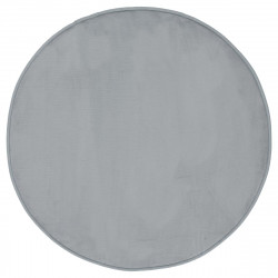 Tapis velours rond gris D90