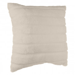 Coussin fourrure manoir lin 45X45