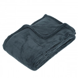 Plaid microfibre orage 130x180