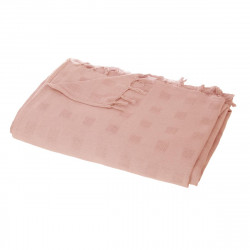 Jeté de lit carré rose 160X220