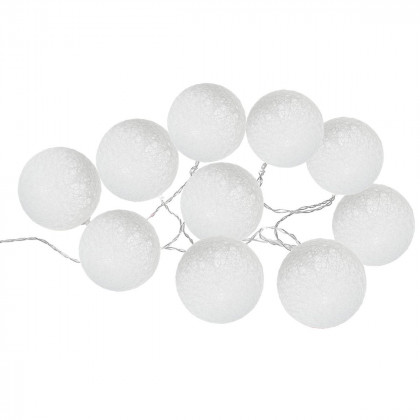 Guirlande solaire LED 10 boules D6