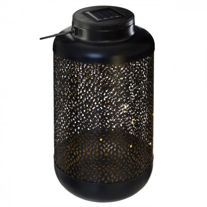 Lanterne solaire en métal H 25,5 cm