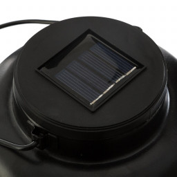 Lanterne solaire en métal H 25,5 cm