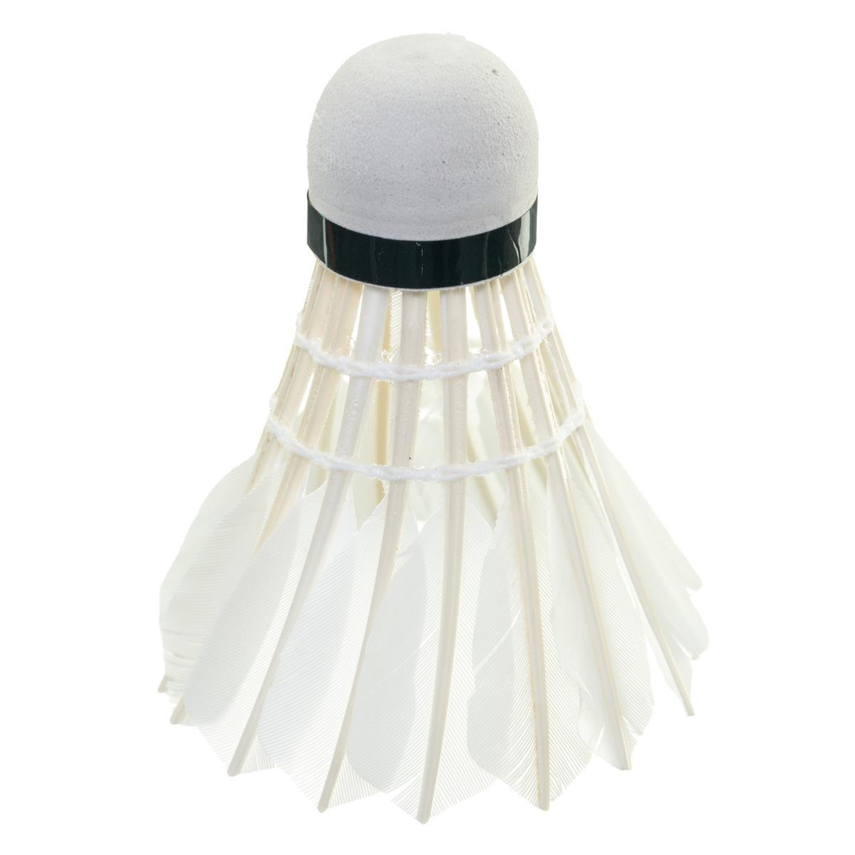 Volants lumineux, lot de 24, balle badminton LED, HxD : 8,5 x 6,5 cm,  intérieur et extérieur, blanc