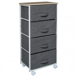 Meuble de rangement 4 tiroirs sur roulettes