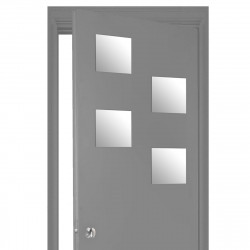 Lot de 4 miroirs carrés adhésifs 20x20