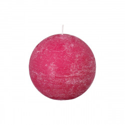 Bougie boule rustique fuchsia D10
