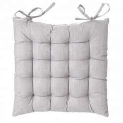 Galette de chaise gris foncé Isa 38X38