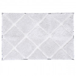 Tapis doux losange blanc 60X90