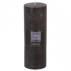 Bougie ronde rustique noire D6,7