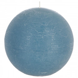 Bougie boule rustique bleue D10