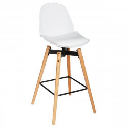 Lot de 2 tabourets de bar blancs "Wilio"