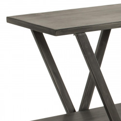 Console étagère 3 niveaux en métal L 175 cm
