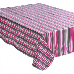 Nappe carreaux cirée rose 140X240