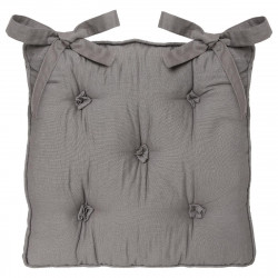 Galette de chaise gris 5 boutons 40x40