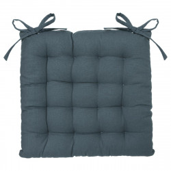 Galette de chaise bleu orage 38x38