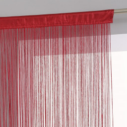 Rideau de fil rouge 90 x 200 cm