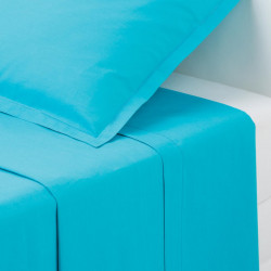 Drap plat turquoise 180X290