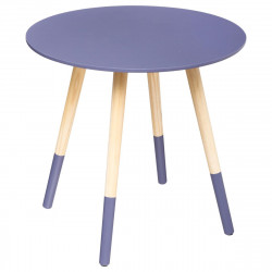 Table à café violette Mileo D48 cm