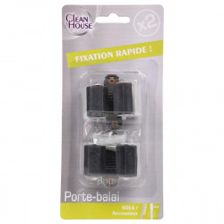 Lot de 2 crochets pour balai