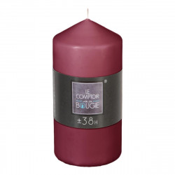 Bougie ronde Bordeaux D 6.8 x H 14 cm