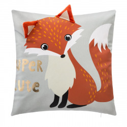 Coussin déhoussable Renard 40 x 40 cm Wild