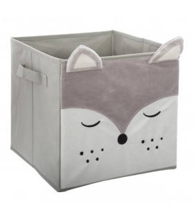 Bac de rangement pliable velours Renard collection Wild