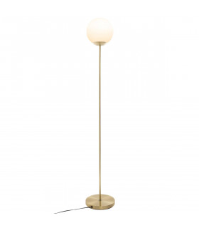 Lampadaire Boule Blanche sur pied Or H 134 cm Dris