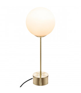 Lampe à poser Boule Blanche sur pied Or H 43 cm Dris