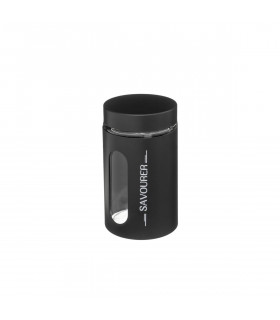 Boite en métal noir et verre UBLO 900 ml