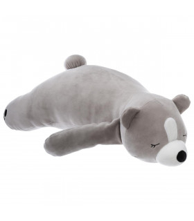 Belle Peluche Ours gris Tout Doux 50x30 cm Wild
