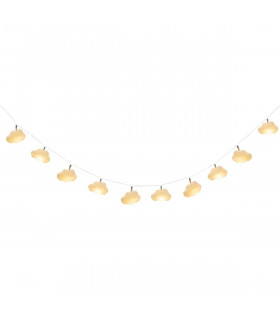 Guirlande décorative lumineuse 8 Nuages LED Style Guinguette L 135 cm