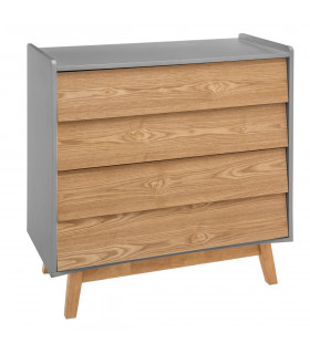 Commode grise Elva H 85 cm Cosy'ness