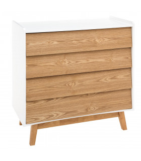 Commode en bois blanc Elva H 85 cm Cosy'ness