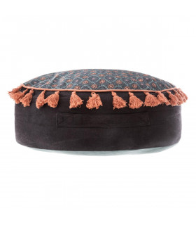 Coussin de Sol Bleu foncé D 45 x H 16 cm Collection Terre sauvage