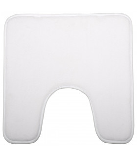 Tapis contour WC mémoire de forme blanc 48X48