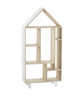 Meuble Étagère de rangement sur pieds Forme Maison H 105 cm collection Swaggy