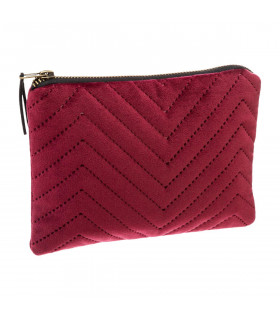 Pochette fourre-tout en velours 21 x 16 cm