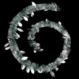 Guirlande de Noël avec déco feuilles glacées L 200 cm Un Noël kinfolk