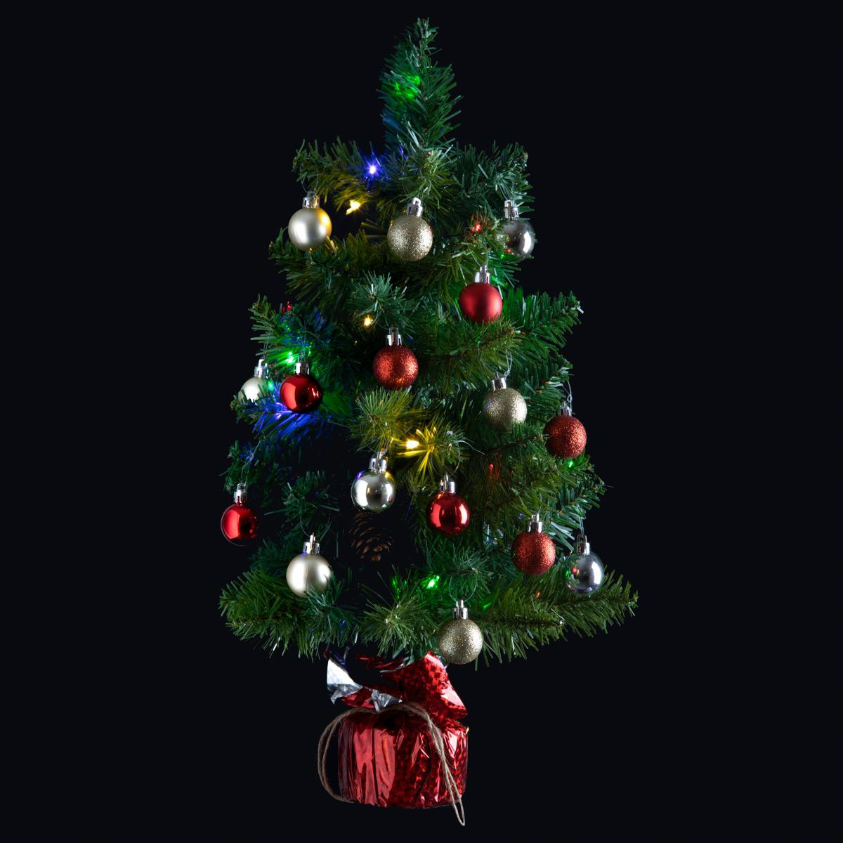 Sapin de Noël artificiel lumineux avec fibre optique LED