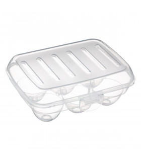 Bac de Rangement frigo 6 Oeufs transparent 