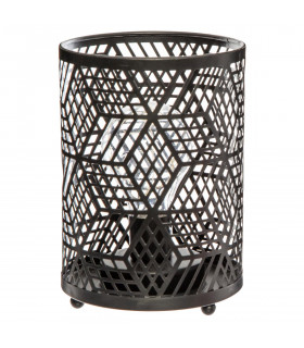 Lampe en métal Noir Microled H 16 cm