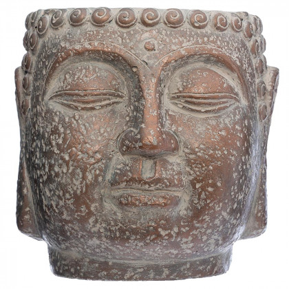 Pot Bouddha en ciment H 17.5 cm