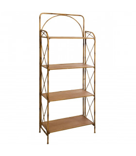 Étagère de rangement Asco aspect Bambou H 160 cm
