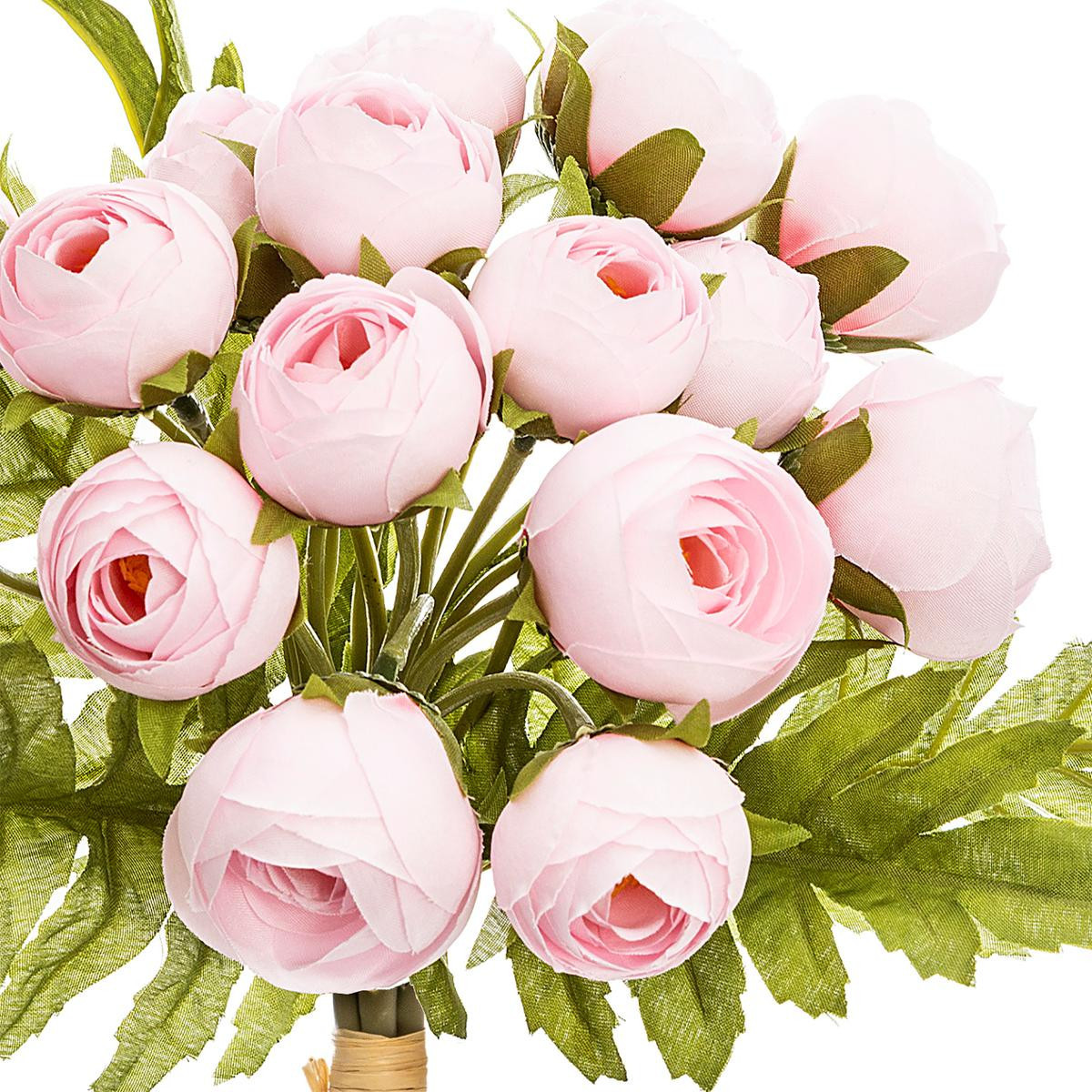 Bouquet de Fleurs artificielles 18 mini Camélias rose H 30 cm - Fleurs et  plantes artificielles - Décomania