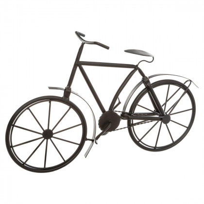 Décoration à poser Bicyclette en métal Noir H 27 cm collection Vintage loft
