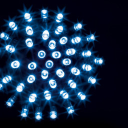 Guirlande lumineuse 10 m 100 LED Bleu et 8 jeux de lumière